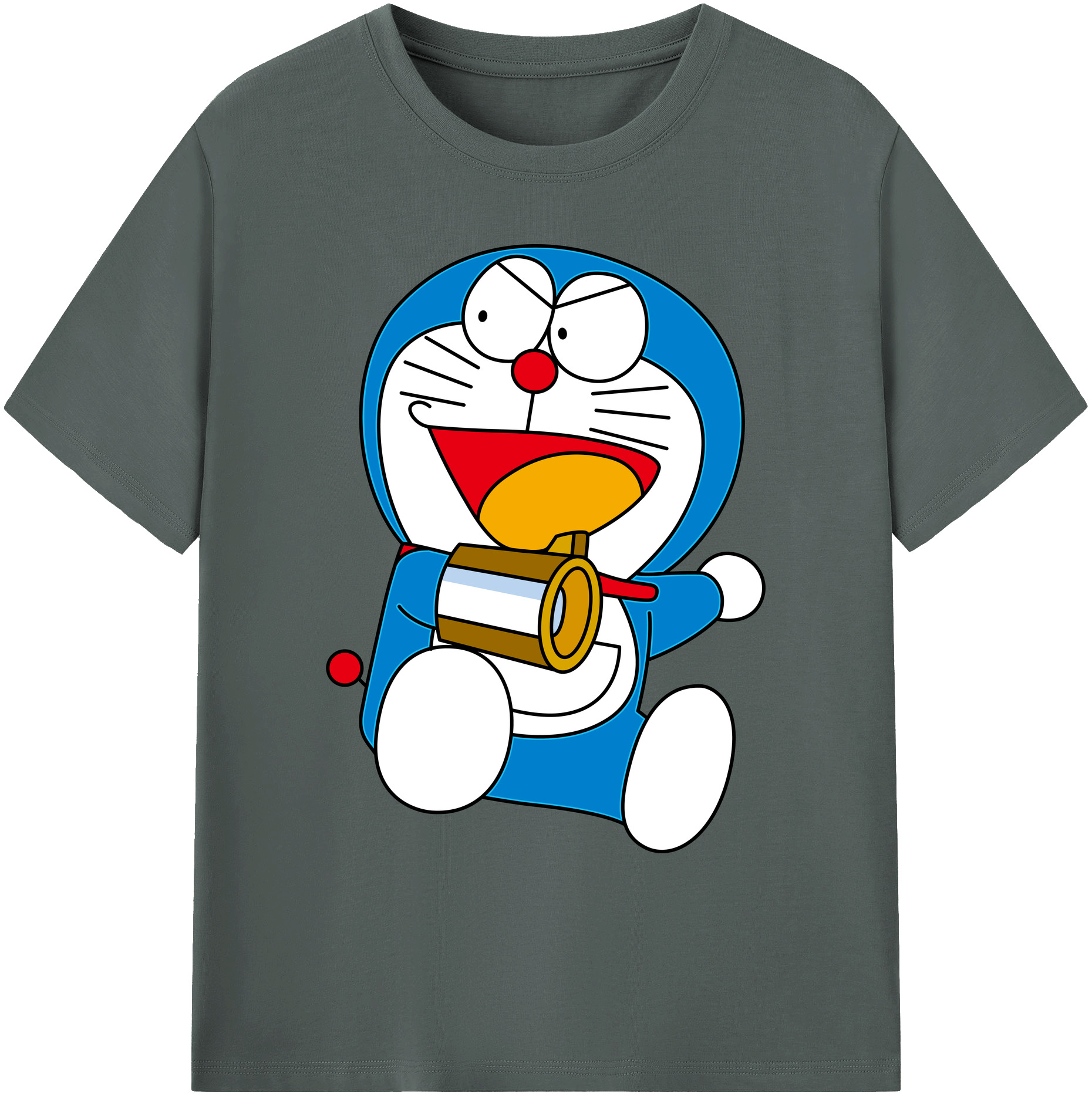 （画像用） ドラえもん Doraemon 綿100％ メンズ半袖Tシャツ｜肌触りやわらか＆通気性